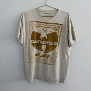 Wu-Tang Clan 36 Chambers Graphic T-Shirt Tan Hip Hop Rap Mens Large